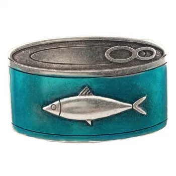 Design Gürtelschnalle Fischdose von Umjubelt